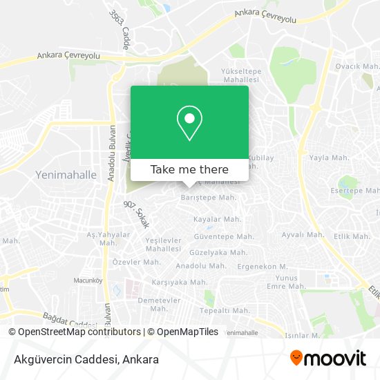 Akgüvercin Caddesi map