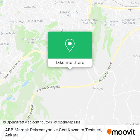 ABB Mamak Rekreasyon ve Geri Kazanım Tesisleri map