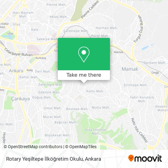 Rotary Yeşiltepe İlköğretim Okulu map