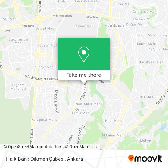 Halk Bank Dikmen Şubesi map
