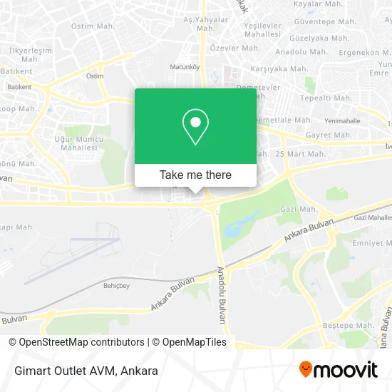 Gimart Outlet AVM map