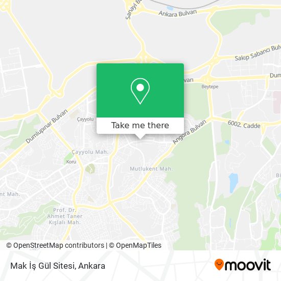 Mak İş Gül Sitesi map