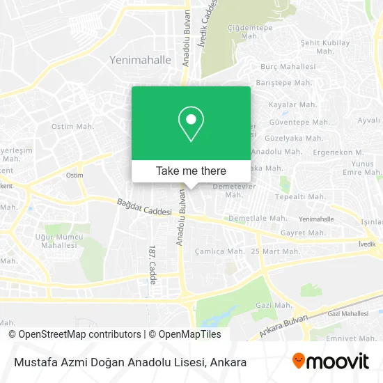 Mustafa Azmi Doğan Anadolu Lisesi map