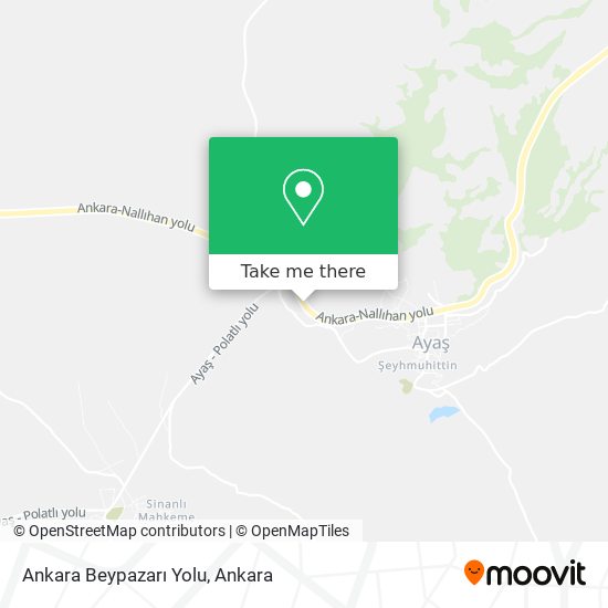 Ankara Beypazarı Yolu map