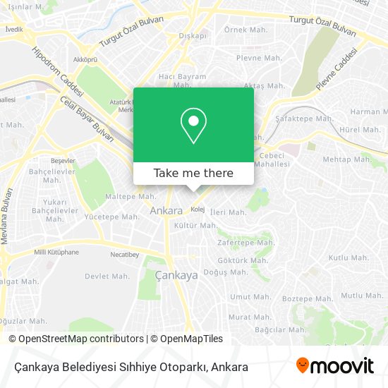 Çankaya Belediyesi Sıhhiye Otoparkı map