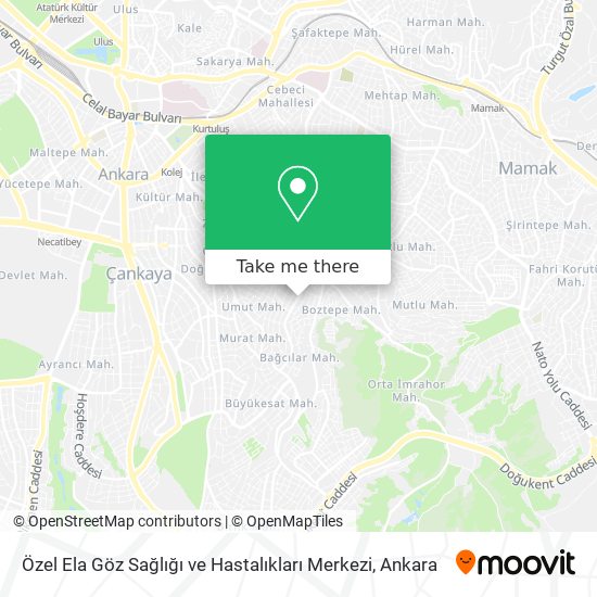 Özel Ela Göz Sağlığı ve Hastalıkları Merkezi map