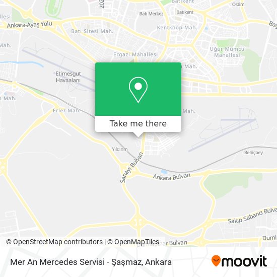 Mer An Mercedes Servisi - Şaşmaz map