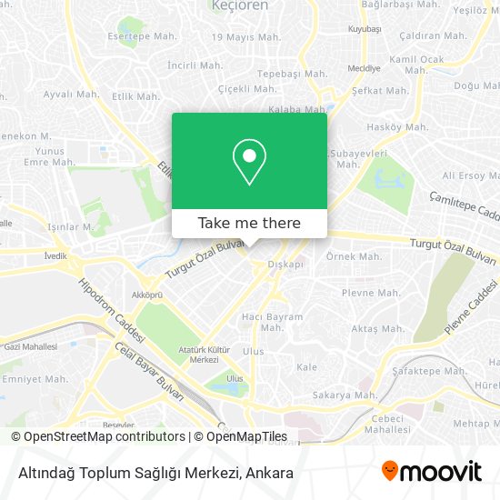 Altındağ Toplum Sağlığı Merkezi map