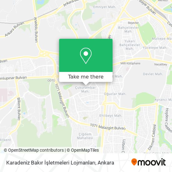 Karadeniz Bakır İşletmeleri Lojmanları map