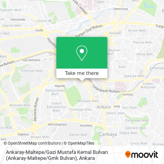 Ankaray-Maltepe / Gazi Mustafa Kemal Bulvarı (Ankaray-Maltepe / Gmk Bulvarı) map