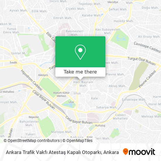 Ankara Trafik Vakfı Atestaş Kapalı Otoparkı map