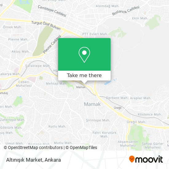 Altınışık Market map