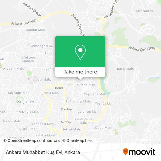 Ankara Muhabbet Kuş Evi map
