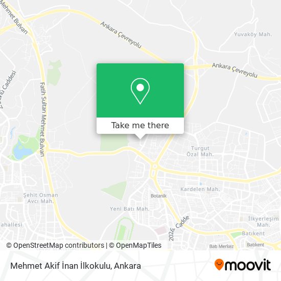 Mehmet Akif İnan İlkokulu map