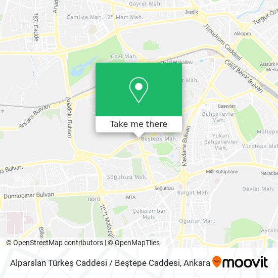 Alparslan Türkeş Caddesi / Beştepe Caddesi map