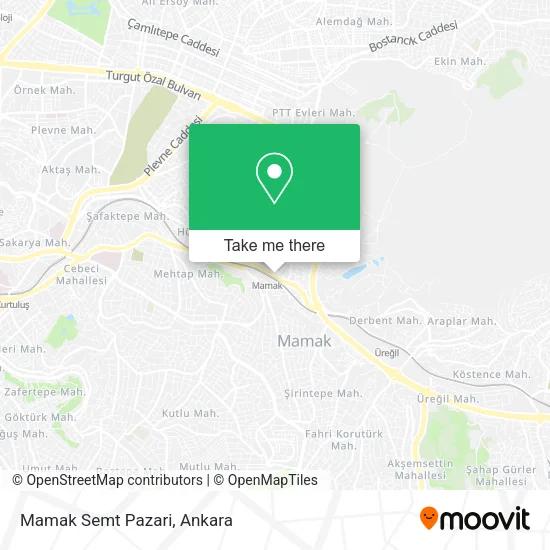 Mamak Semt Pazari map