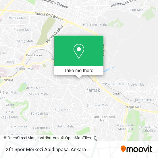 Xfit Spor Merkezi Abidinpaşa map