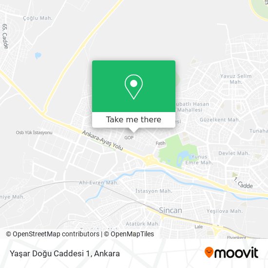 Yaşar Doğu Caddesi 1 map