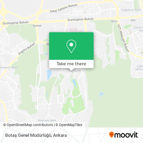 Botaş Genel Müdürlüğü map