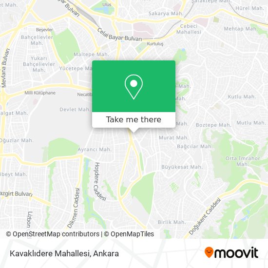 Kavaklıdere Mahallesi map