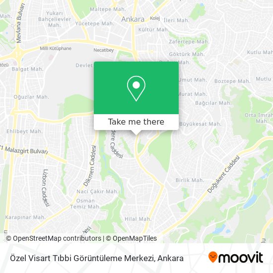 Özel Visart Tıbbi Görüntüleme Merkezi map
