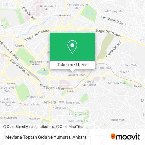Mevlana Toptan Gıda ve Yumurta map