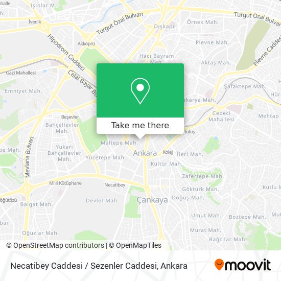 Necatibey Caddesi / Sezenler Caddesi map