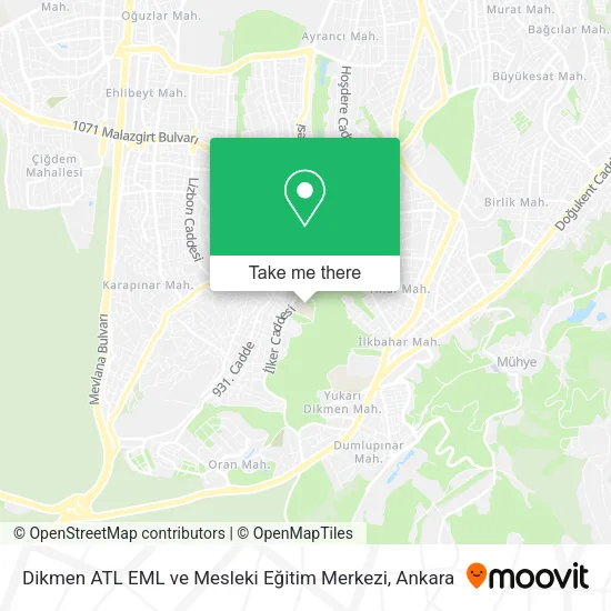 Dikmen ATL EML ve Mesleki Eğitim Merkezi map