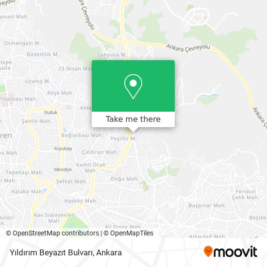 Yıldırım Beyazıt Bulvarı map