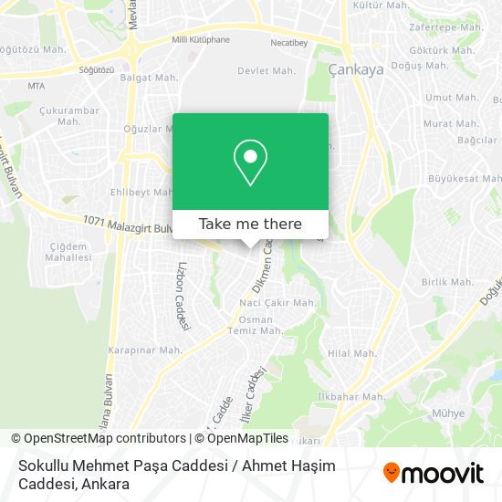 Sokullu Mehmet Paşa Caddesi / Ahmet Haşim Caddesi map