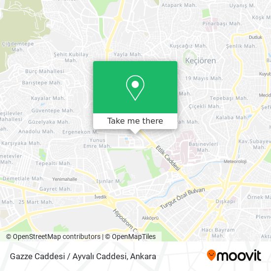 Gazze Caddesi / Ayvalı Caddesi map