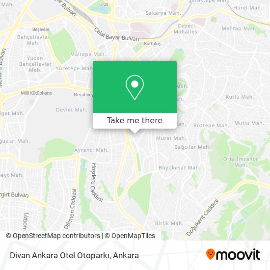 Divan Ankara Otel Otoparkı map