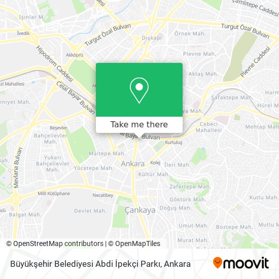Büyükşehir Belediyesi Abdi İpekçi Parkı map