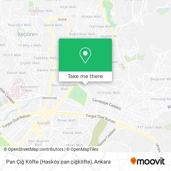 Pan Çiğ Köfte (Hasköy pan çiğköfte) map