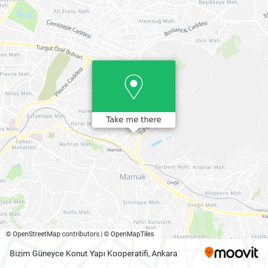 Bizim Güneyce Konut Yapı Kooperatifi map