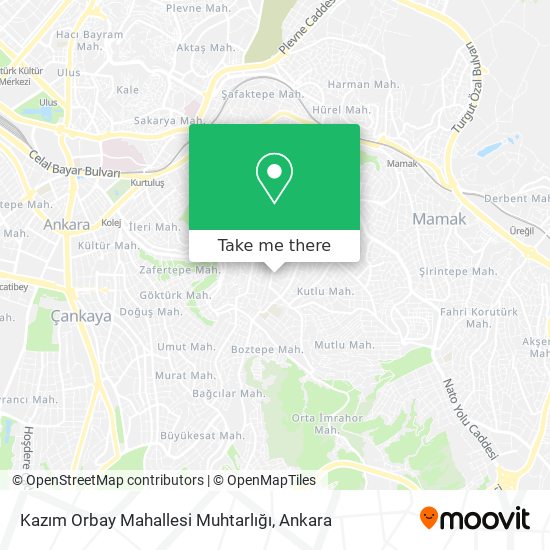 Kazım Orbay Mahallesi Muhtarlığı map