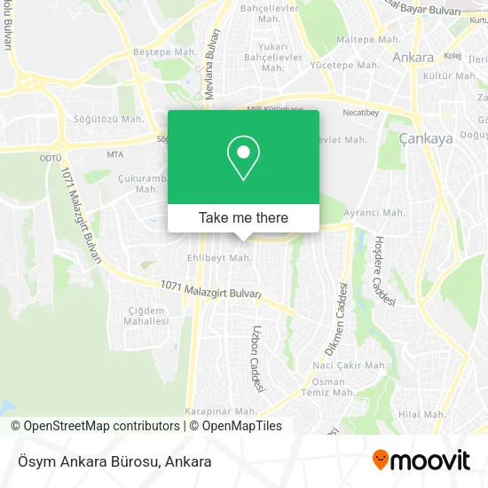 Ösym Ankara Bürosu map