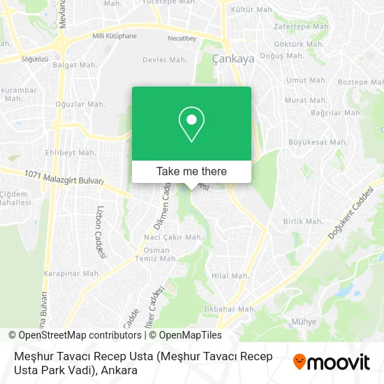Meşhur Tavacı Recep Usta (Meşhur Tavacı Recep Usta Park Vadi) map