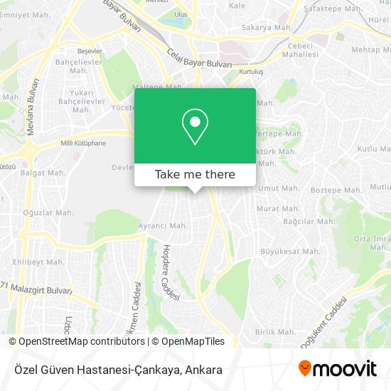 Özel Güven Hastanesi-Çankaya map