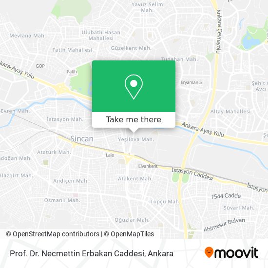 Prof. Dr. Necmettin Erbakan Caddesi map