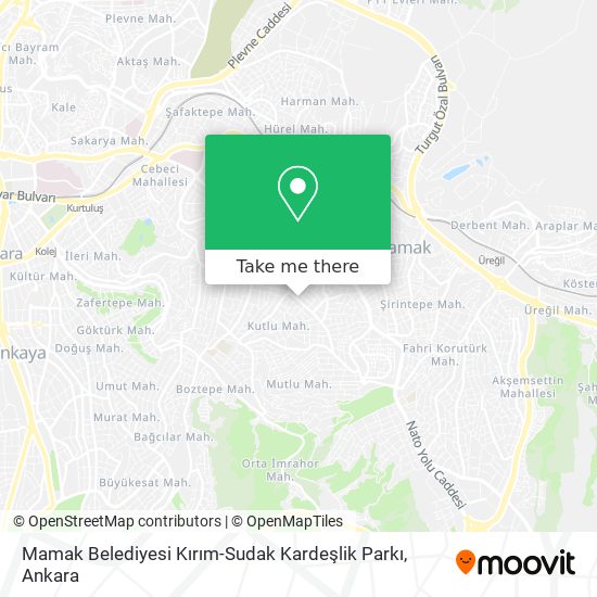Mamak Belediyesi Kırım-Sudak Kardeşlik Parkı map