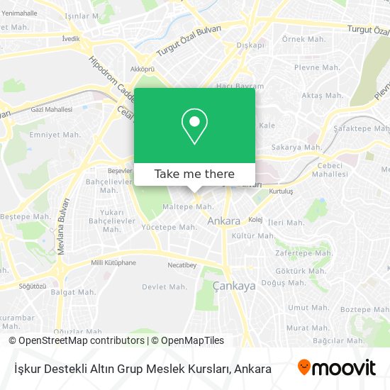 İşkur Destekli Altın Grup Meslek Kursları map