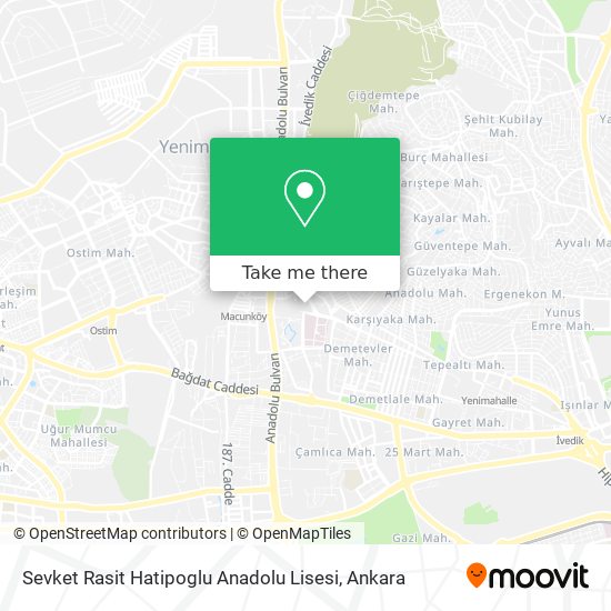 Sevket Rasit Hatipoglu Anadolu Lisesi map