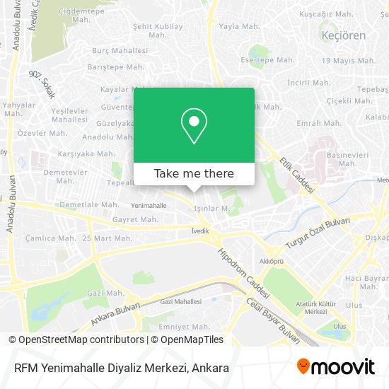 RFM Yenimahalle Diyaliz Merkezi map