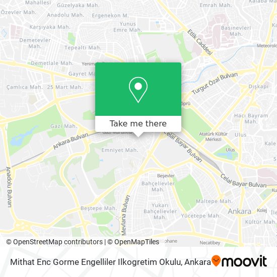 Mithat Enc Gorme Engelliler Ilkogretim Okulu map