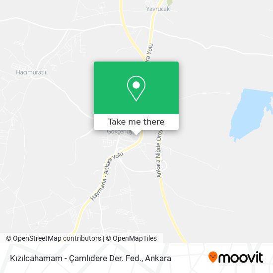Kızılcahamam - Çamlıdere Der. Fed. map