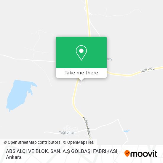 ABS ALÇI VE BLOK. SAN. A.Ş GÖLBAŞI FABRIĶASI map