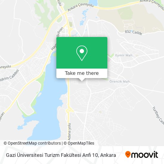 Gazi Üniversitesi Turizm Fakültesi Anfi 10 map