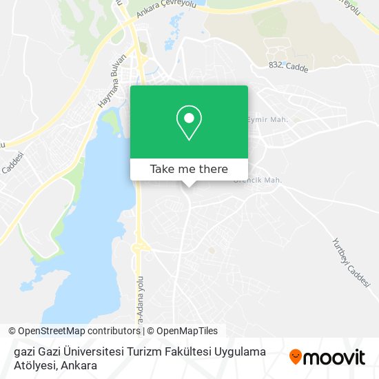 gazi Gazi Üniversitesi Turizm Fakültesi Uygulama Atölyesi map