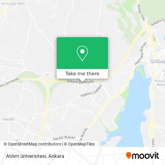 Atılım üniversıtesi map